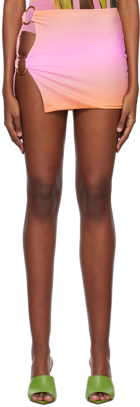 Louisa Ballou Pink Double Ring Cover-Up Skirt