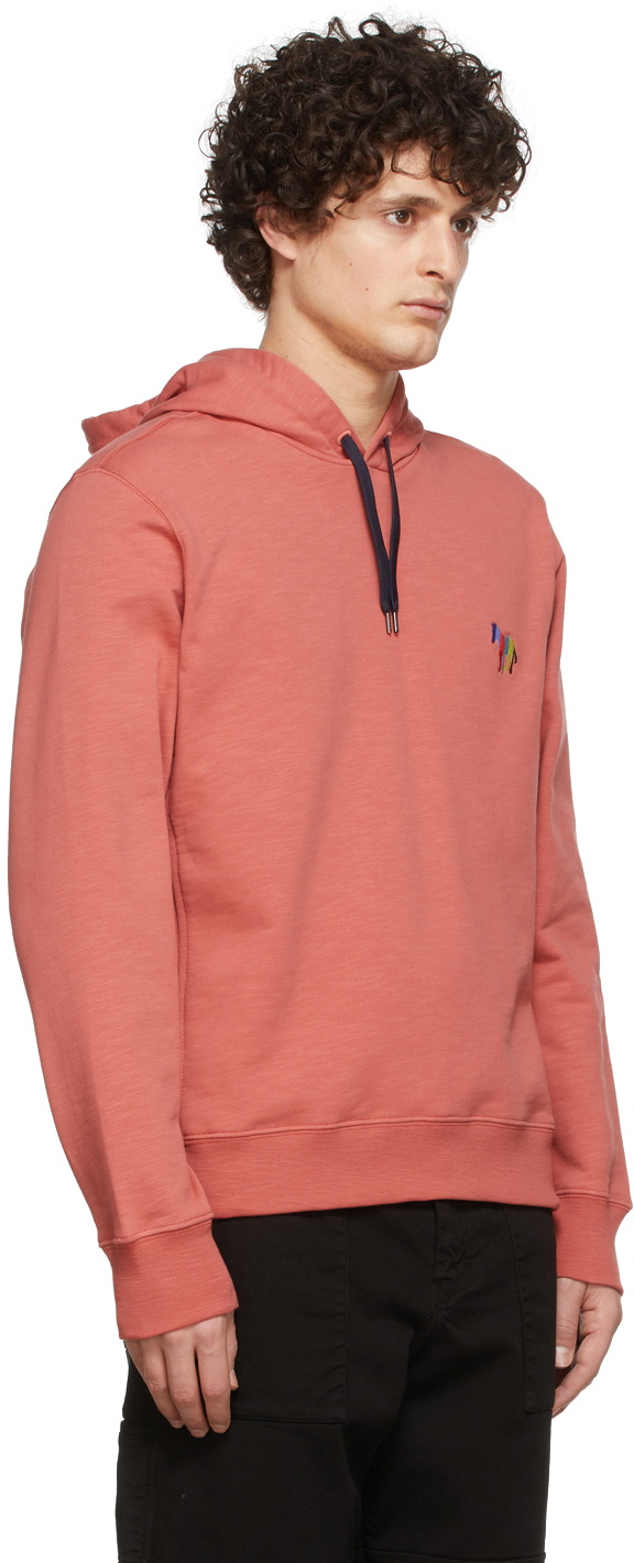 PS by Paul Smith Pink Zebra Embroidery Hoodie PS by Paul Smith