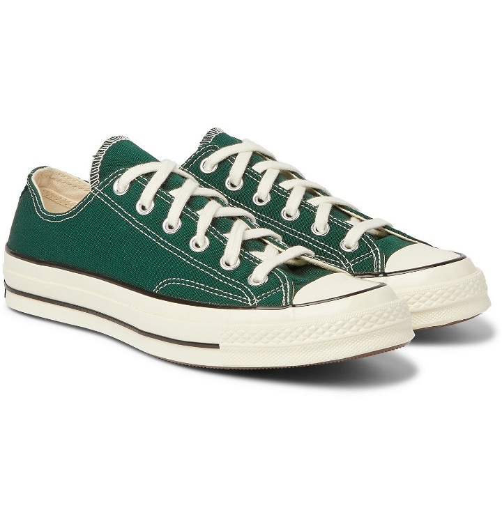 Photo: Converse - Chuck 70 OX Canvas Sneakers - Green