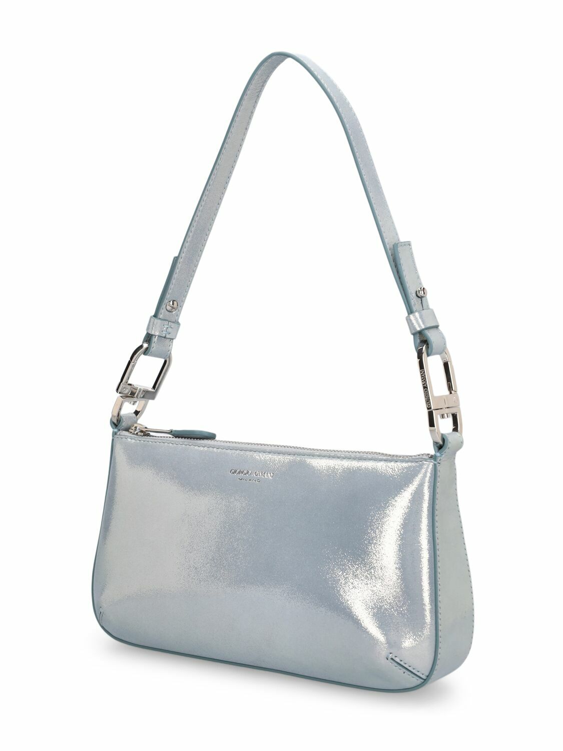 GIORGIO ARMANI Small Shiny Leather Shoulder Bag Giorgio Armani