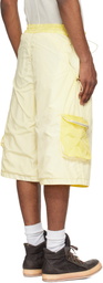 Charlie Constantinou Yellow Technical Cargo Shorts