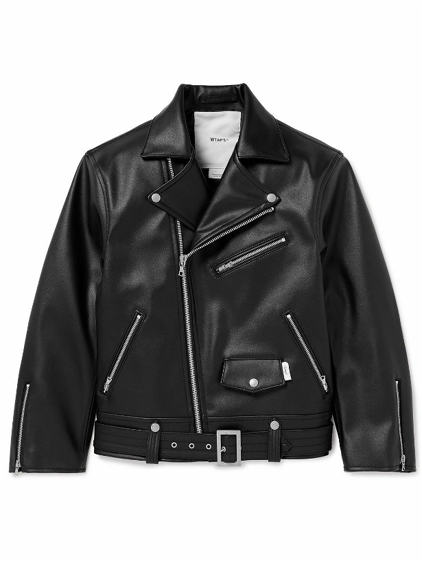 Photo: WTAPS - Faux Leather Jacket - Black
