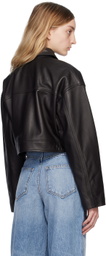 ANINE BING Black Christian Leather Jacket
