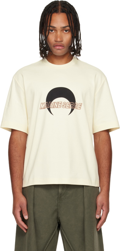 Photo: Marine Serre Beige MS Sports Jersey T-shirt