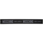 Moschino Black Fantasy Print Jacquard Belt