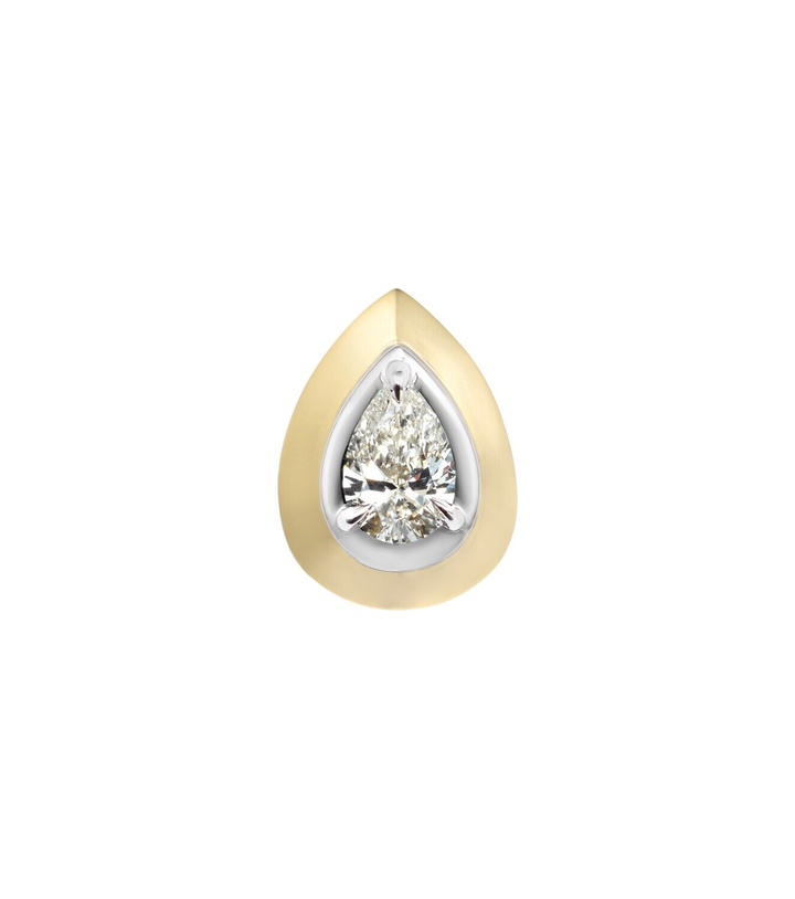 Photo: Rainbow K 9kt gold single earring with diamond