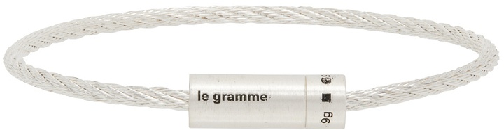 Photo: Le Gramme Silver 'Le 9 Grammes' Cable Bracelet