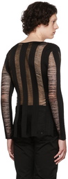 Ludovic de Saint Sernin Black Viscose Cardigan