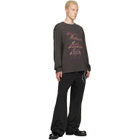 We11done Black Chain Embroidered Sweatpants