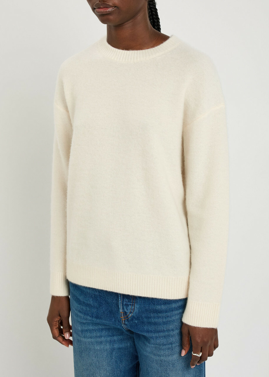 Vince Boiled Cashmere Jumper Off White