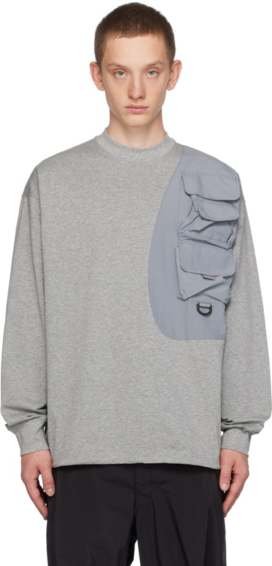 Photo: meanswhile Gray Luggage Long Sleeve T-Shirt
