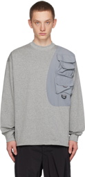 meanswhile Gray Luggage Long Sleeve T-Shirt