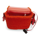 Off-White Red Binder Clip Bag