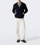 Allude Hooded wool and cashmere jacket