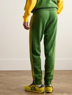 adidas Originals - Wales Bonner Tapered Crochet-Trimmed Logo-Embroidered Cotton Track Pants - Green