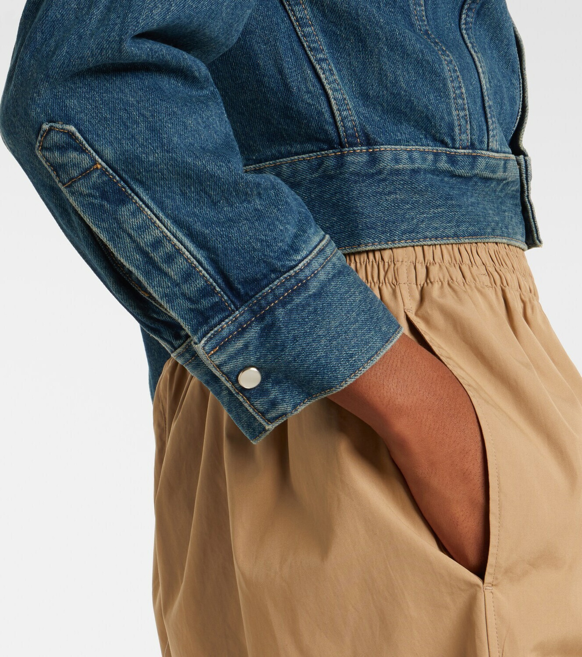 Wardrobe.NYC Cropped denim jacket