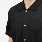 Polar Skate Co. Men's Miles Short Sleeve Cardigan in Black