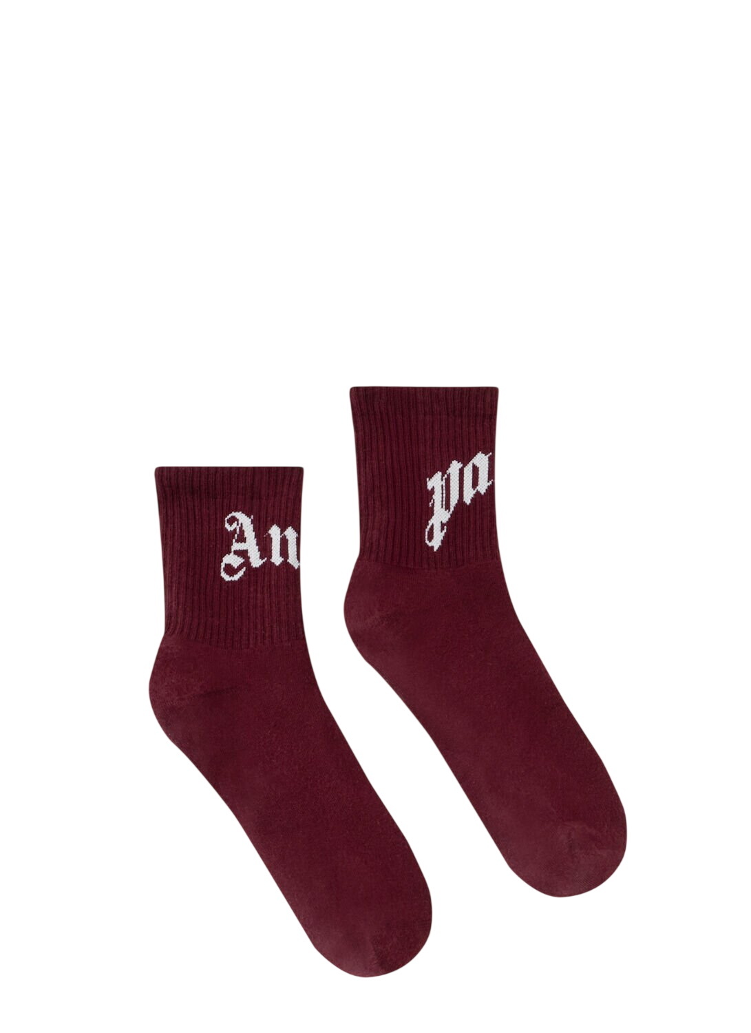Palm Angels White PA Logo Socks Palm Angels