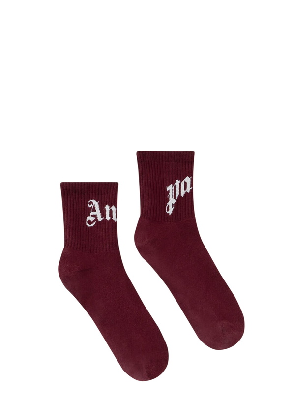 Photo: Palm Angels Curved Logo Socks