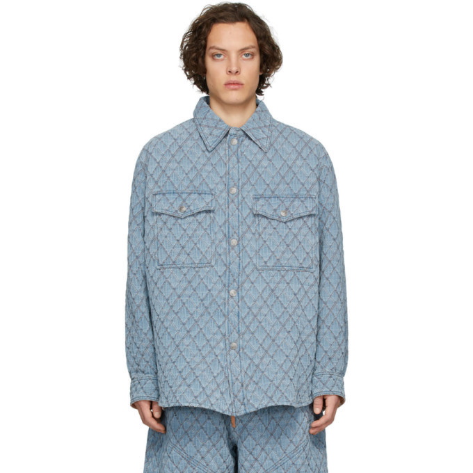 Photo: Isabel Marant Blue Quilted Denim Shirt