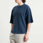 Bound Men's Acid Wash Organic Waffle T-Shirt in Navy