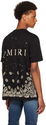 AMIRI Black Bandana Bleach T-Shirt