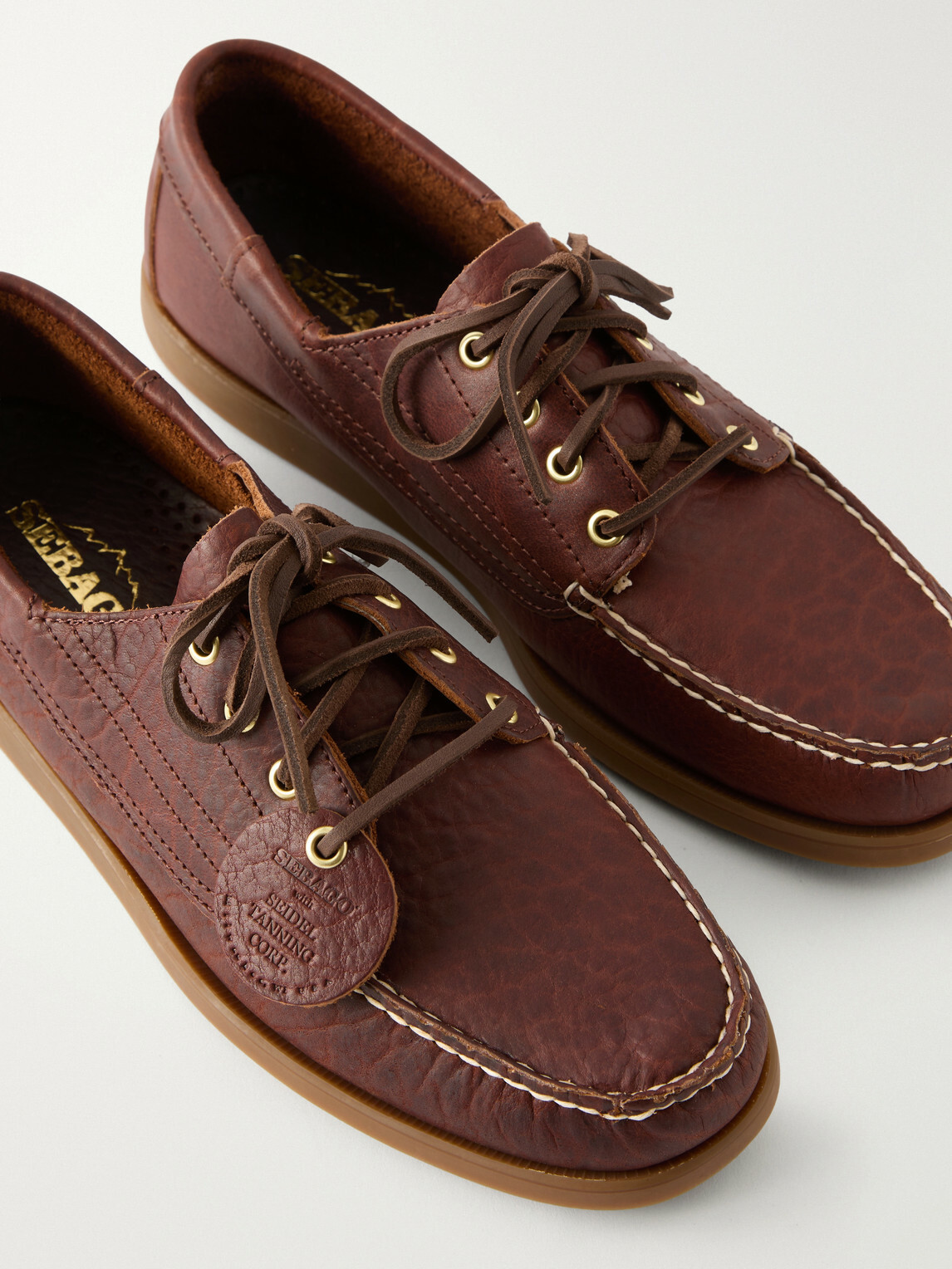 Sebago - Askook Momoth Full-Grained Leather Boat Shoes - Brown