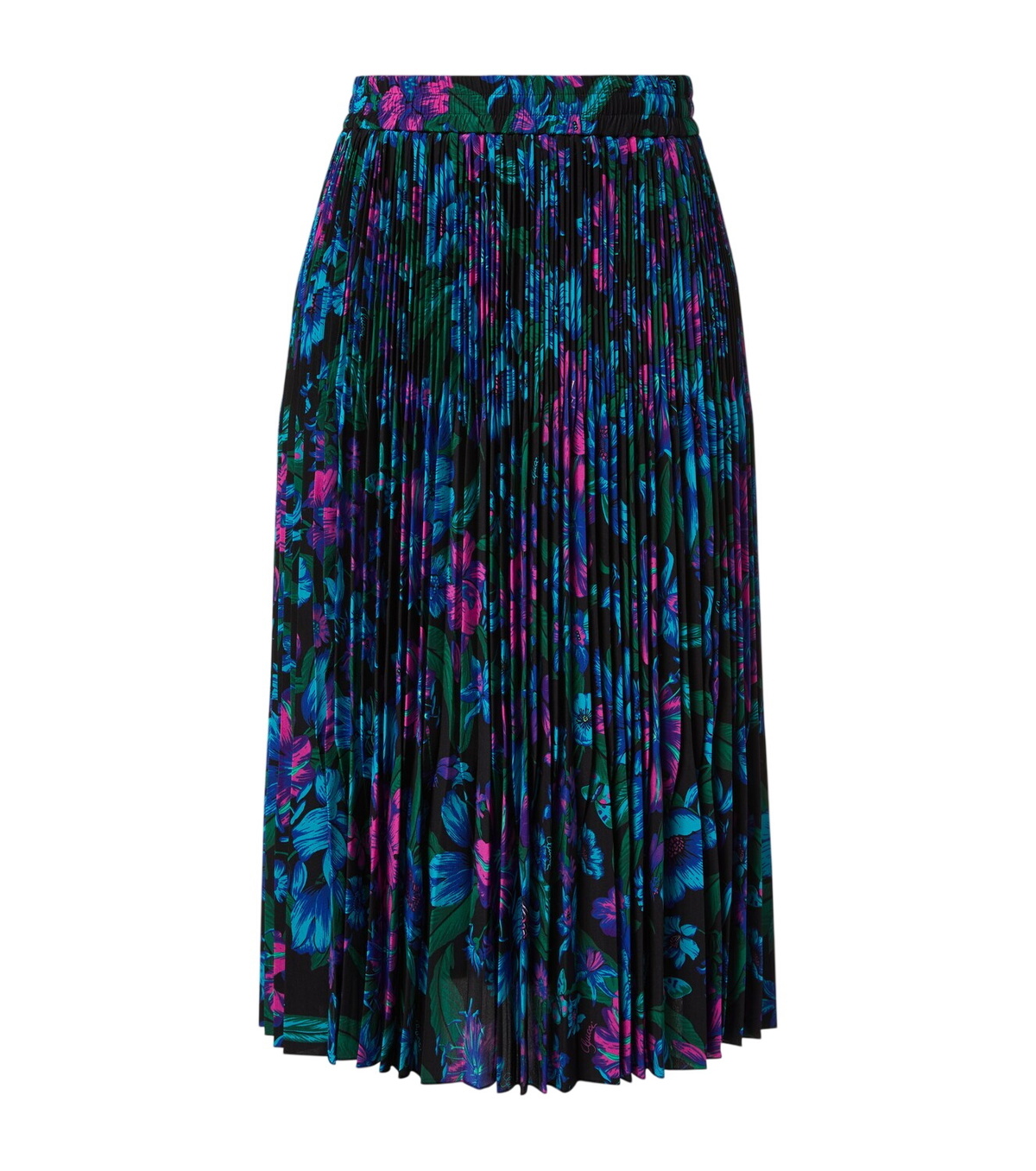 Gucci Black Silk-Duchesse Maxi Skirt Gucci