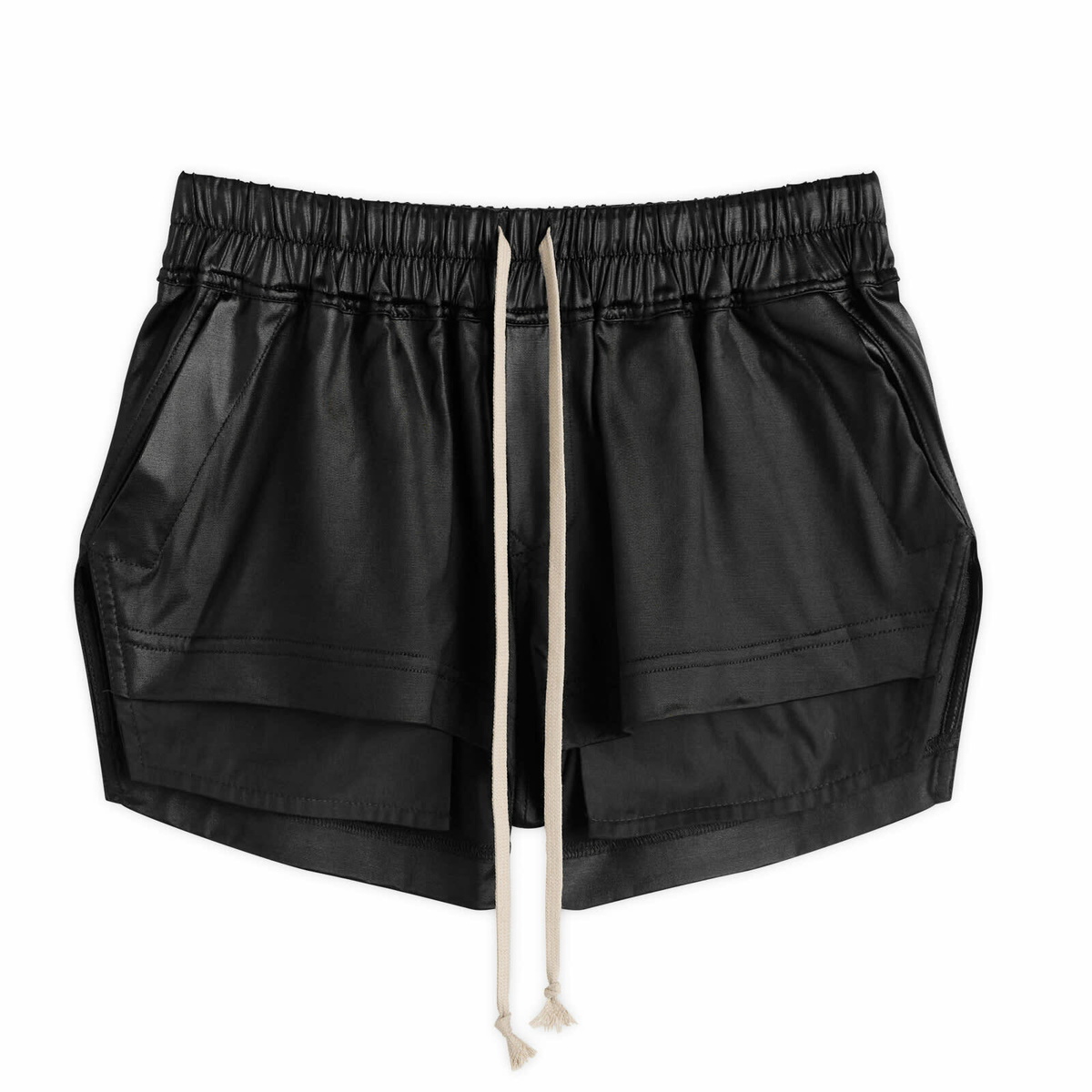 Rick Owens DRKSHDW Black Hollywood Fog Boxer Denim Shorts Rick Rick Owens DRKSHDW Black Hollywood Fog Boxer Denim Shorts Rick