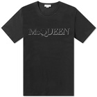 Alexander McQueen Men's Logo T-Shirt in Blck&Mlt