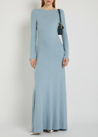 Reformation Florence Knit Maxi Dress Light Blue