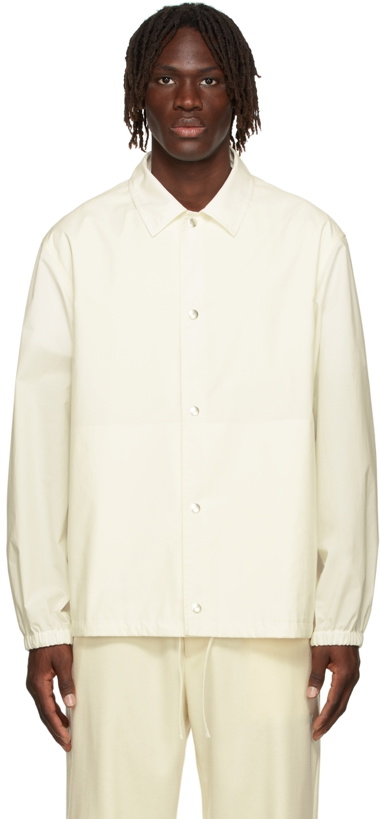 Photo: Jil Sander Off-White Cotton Jacket