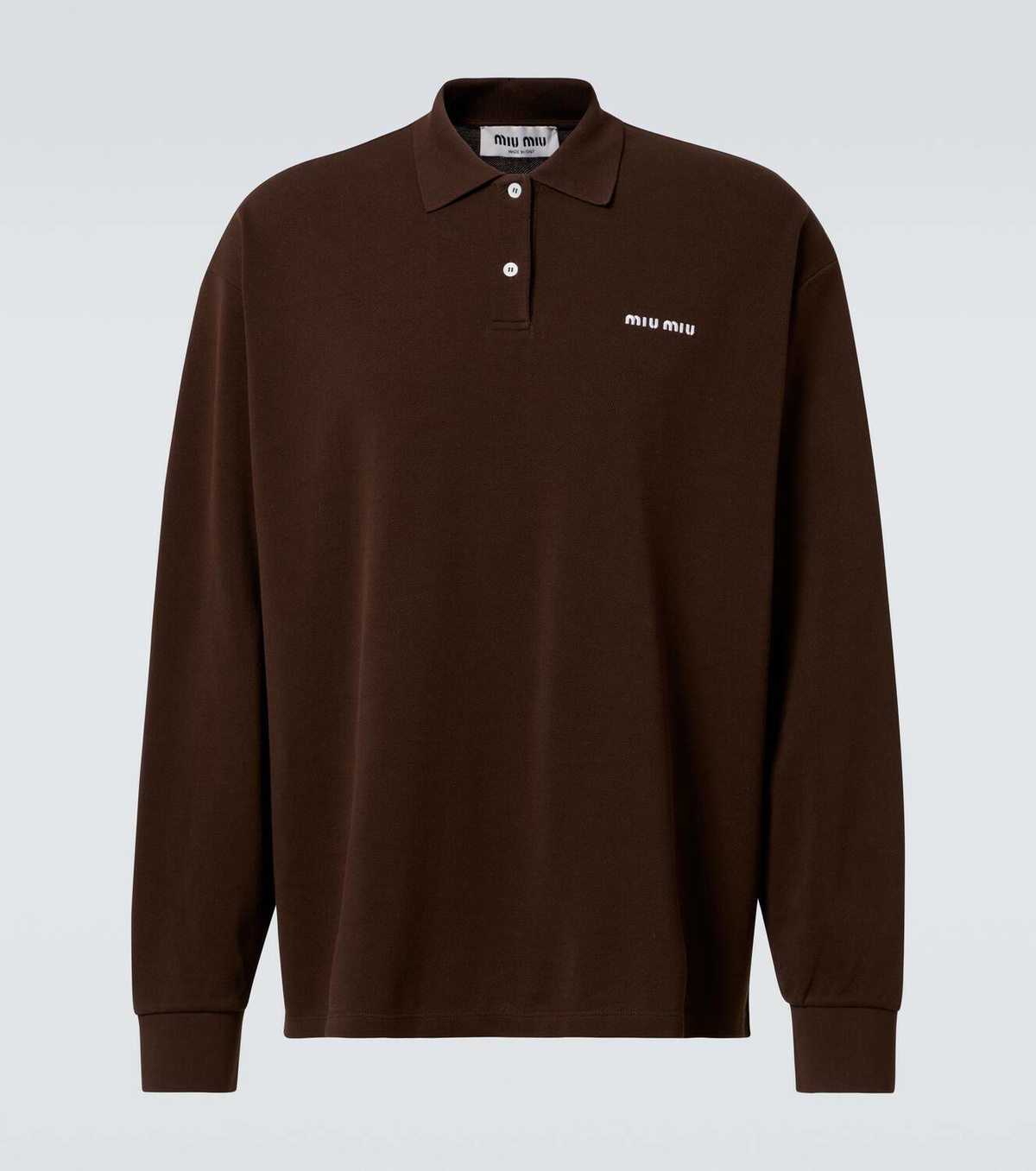 Miu Miu Cotton piqué polo shirt Miu Miu