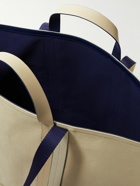 Paul Smith - Reversible Leather-Trimmed Cotton-Canvas Tote Bag