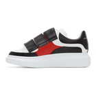 Alexander McQueen White and Black Multi Flap Tab Oversized Sneakers