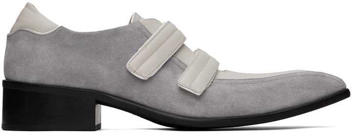 Photo: Martine Rose Off-White & Gray Sporty Snout Loafers
