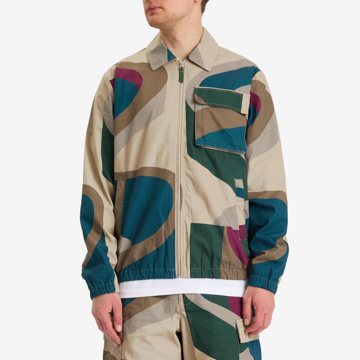 By Parra Men's The Wall Camo Jacket in Sand