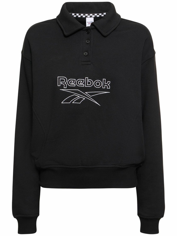 Photo: REEBOK CLASSICS - Classic Logo Cotton Sweatshirt