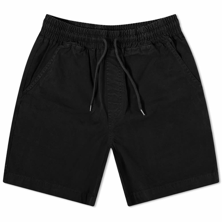 Photo: Colorful Standard Men's Classic Organic Twill Shorts in Deep Black