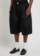 Willy Chavarria Orale Canvas Shorts Black
