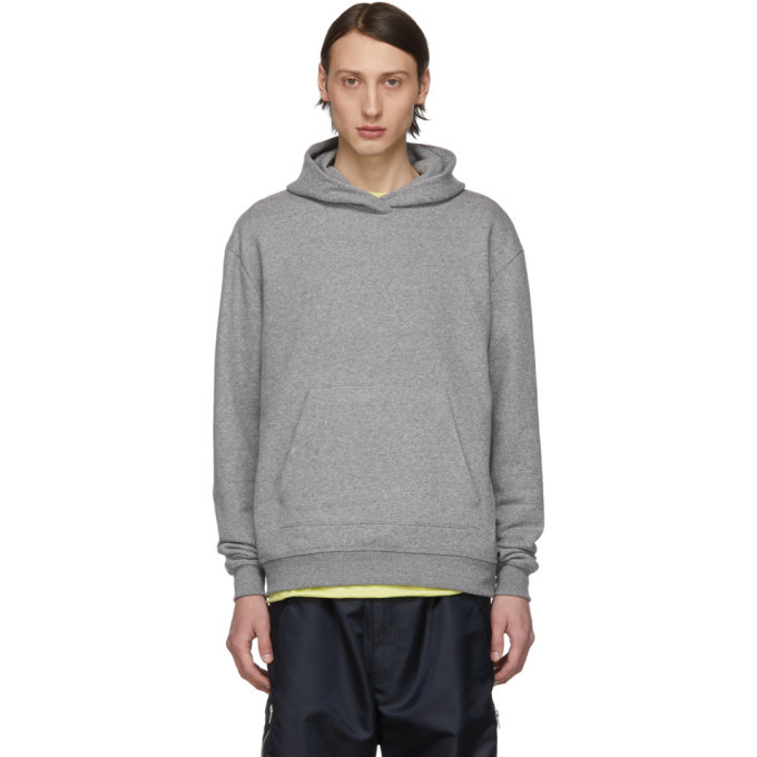 Photo: John Elliott Grey Oversized Cropped Hoodie