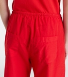 Leset Kyoto cropped cotton wide-leg pants