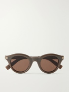 Zegna - Round-Frame Acetate Sunglasses