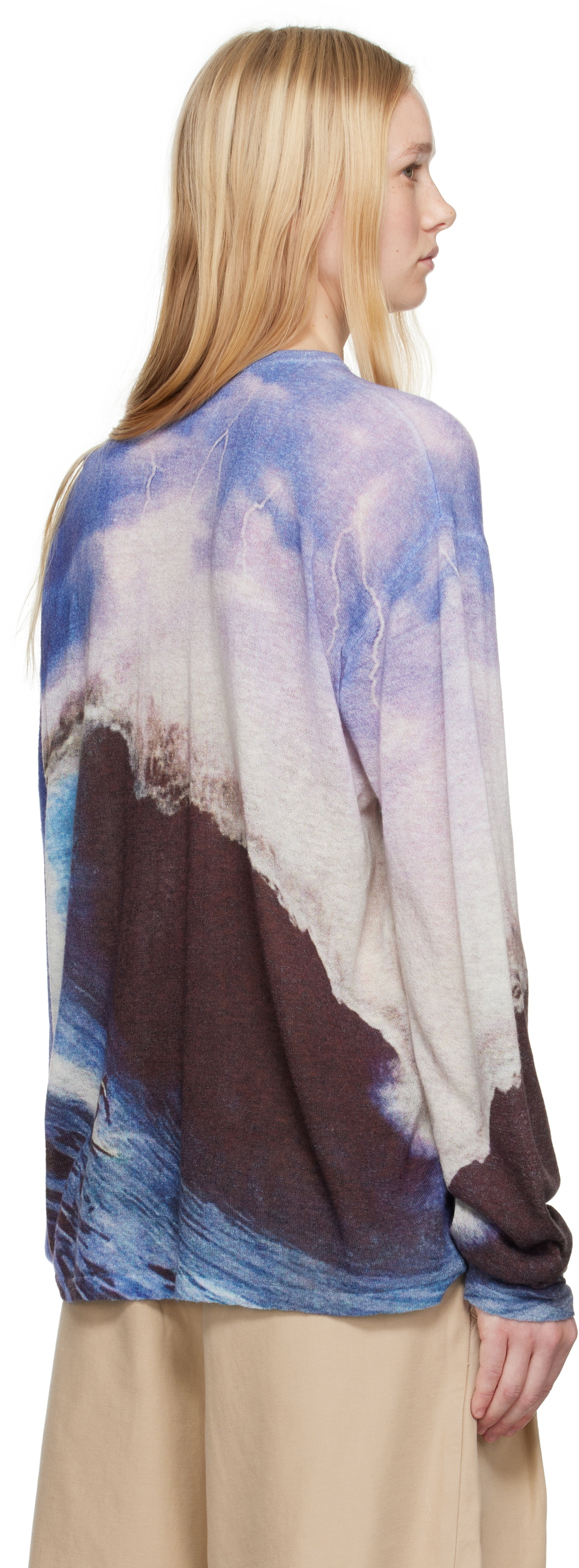 ERL Wave Print Knit Sweater
