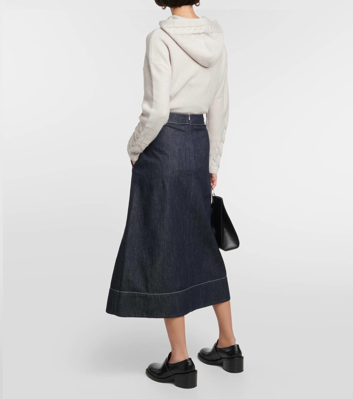 スカート 'S Max Mara Woman Skirt Denim 2529106012600 001 Amanda denim skirt MAX MARA - Nugnes1920