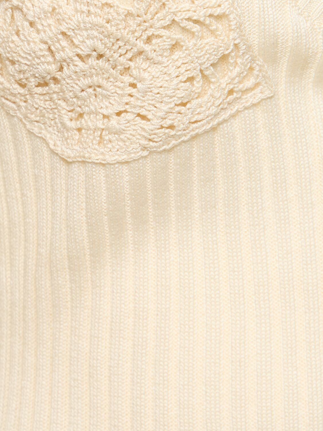 MAGDA BUTRYM Embroidered Cotton Knit Cardigan