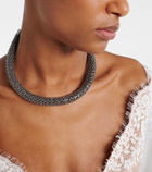 Self-Portrait Crystal-embellished choker
