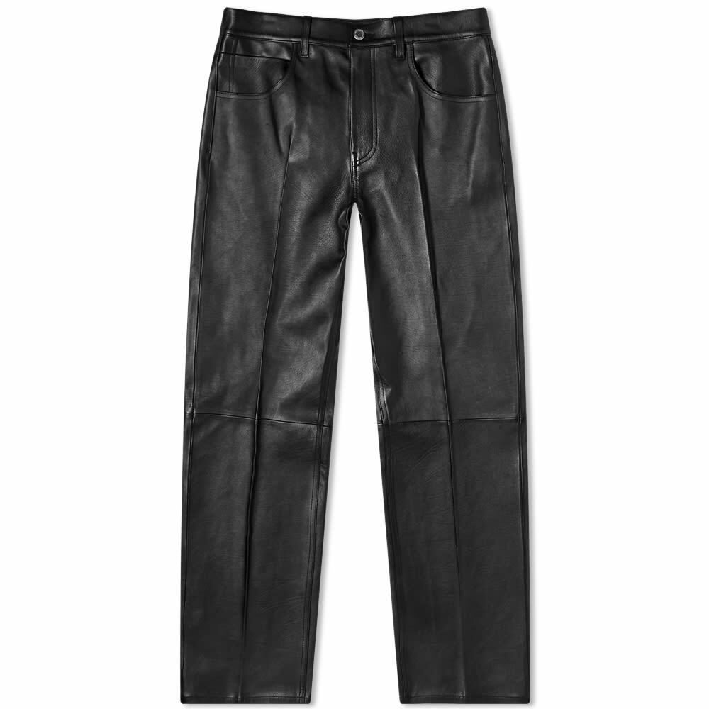Alexander Wang Black Low-Rise Leather Pants Alexander Wang