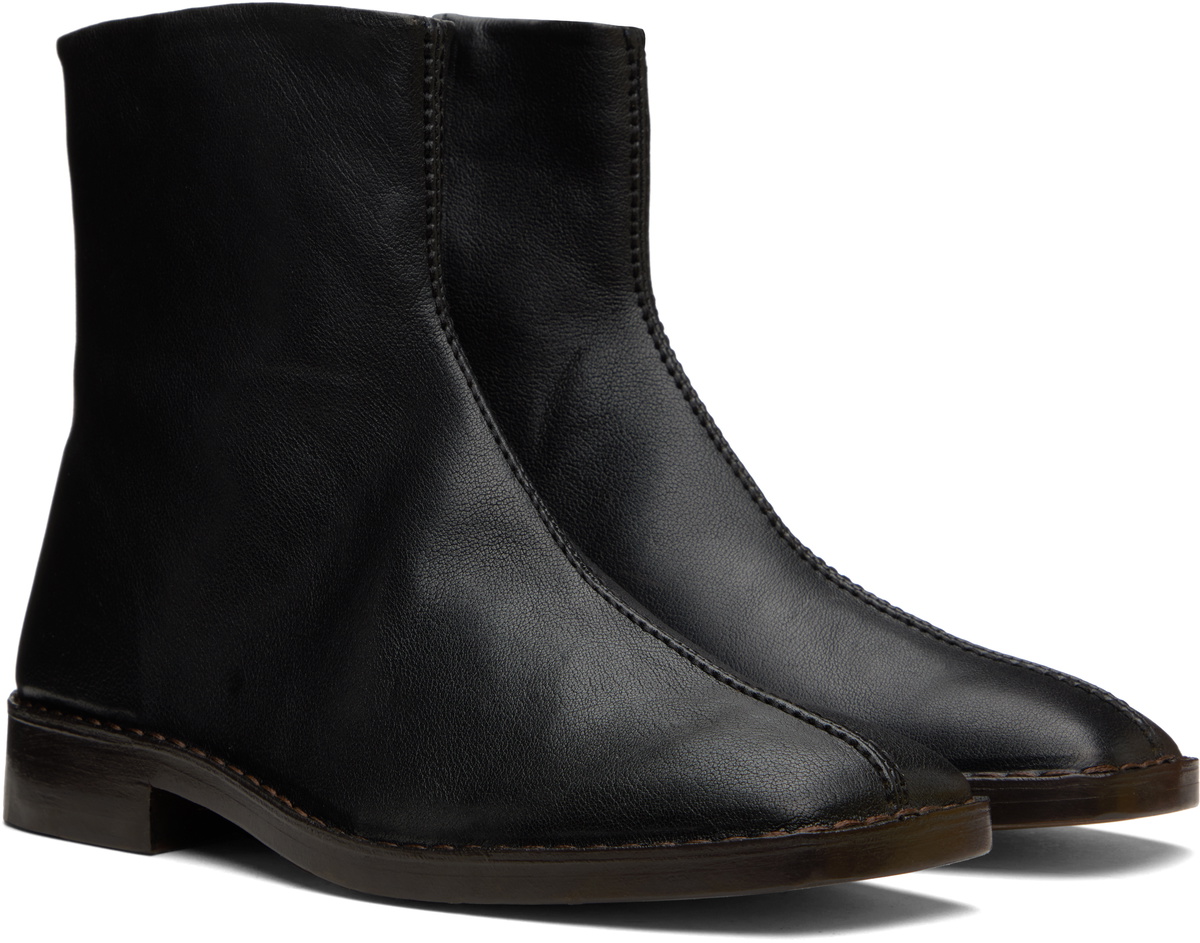 20FW LEMAIRE zipped boots コードバン 43 ブラック 20FW LEMAIRE zipped boots コードバン 43 ブラック Oblique