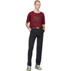 Gucci Red Striped Logo T-Shirt
